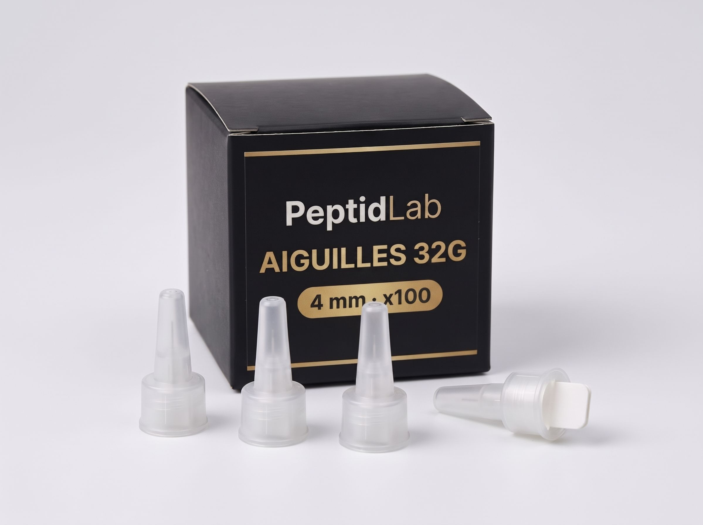 Aiguilles 32G · 4 mm — Boîte de 100