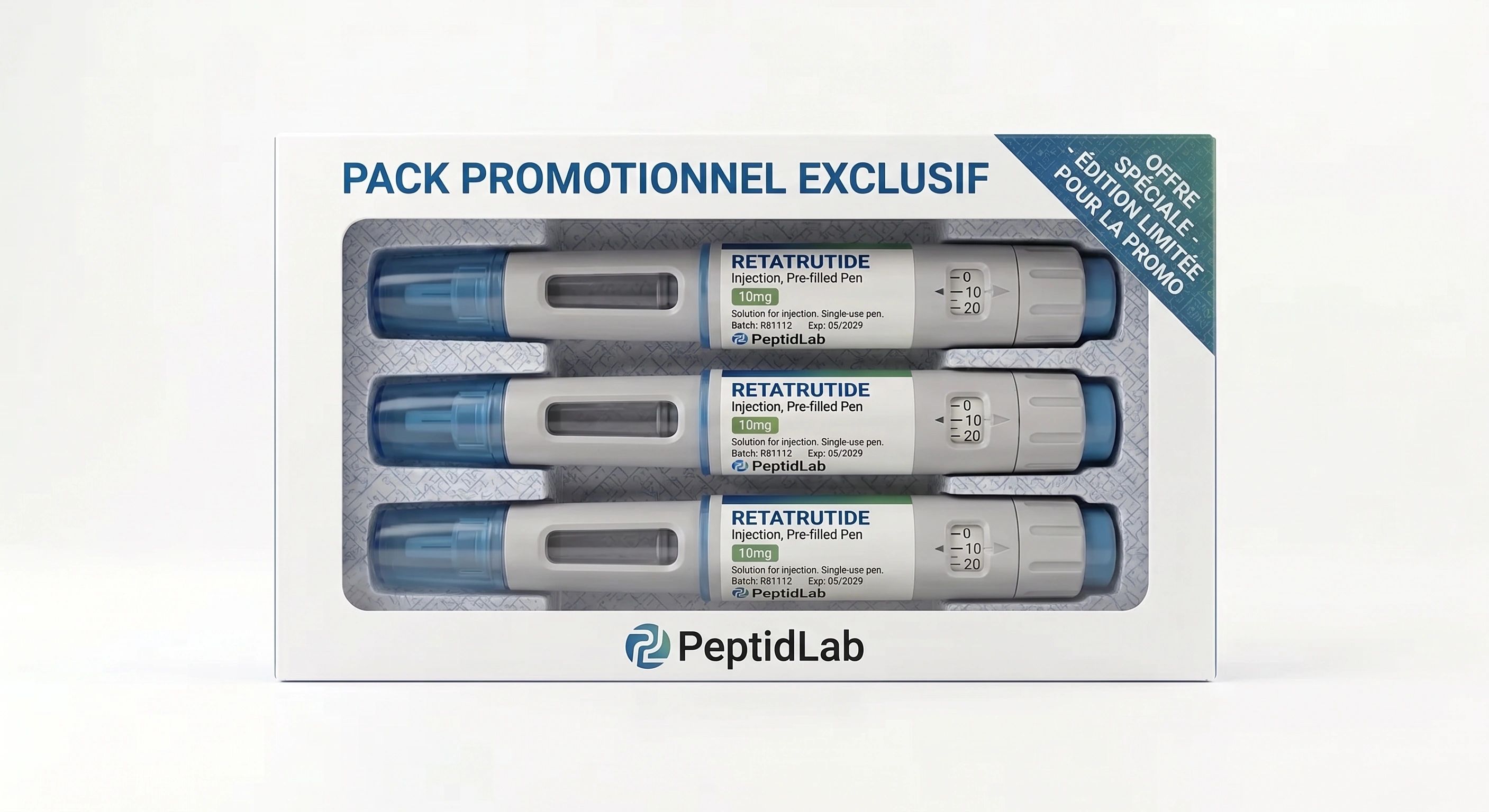 Retatrutide en Stylo — Pack de 3 — 10mg