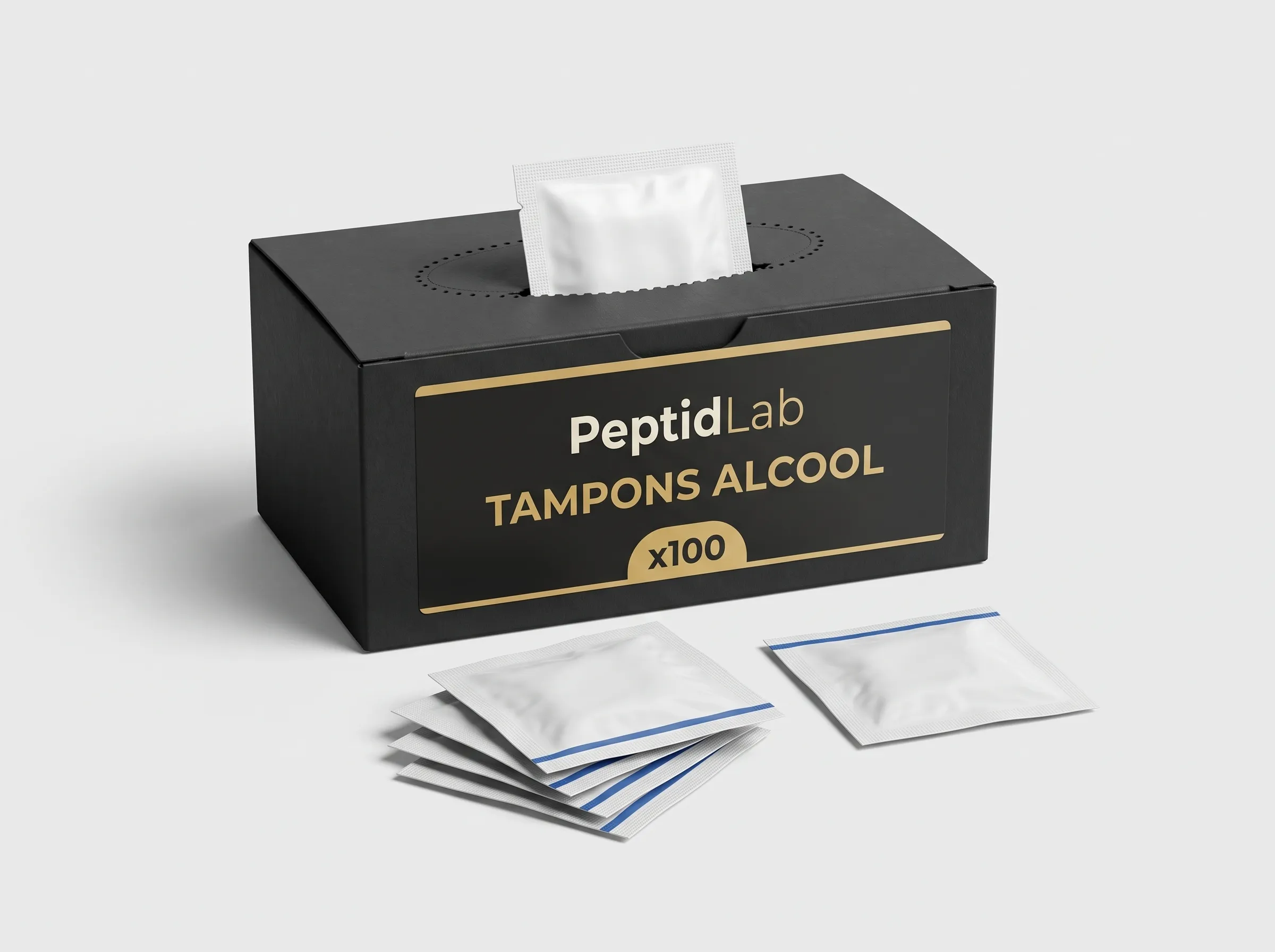 Tampons alcool — Boîte de 100